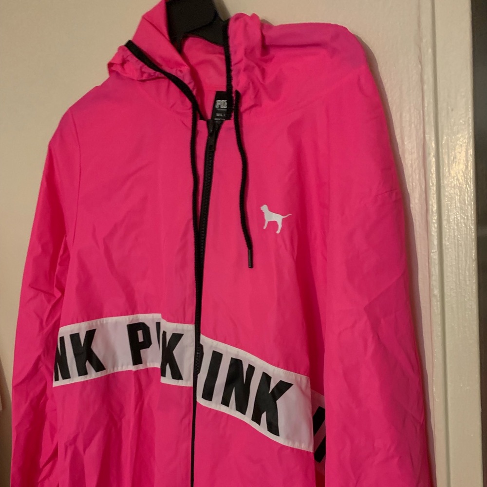 love pink windbreaker